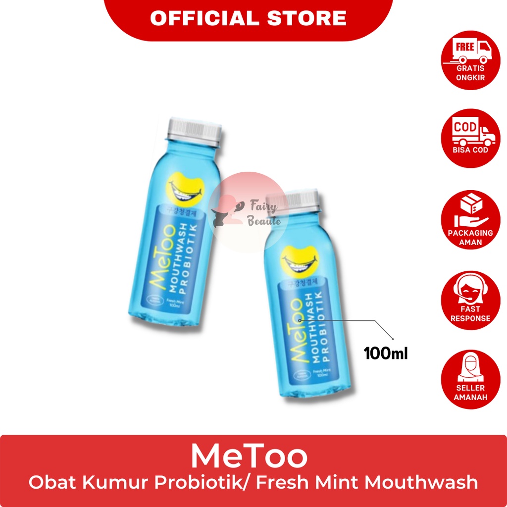 Jual Metoo Mouthwash Fresh Mint Ml Obat Kumur Probiotik Nafas