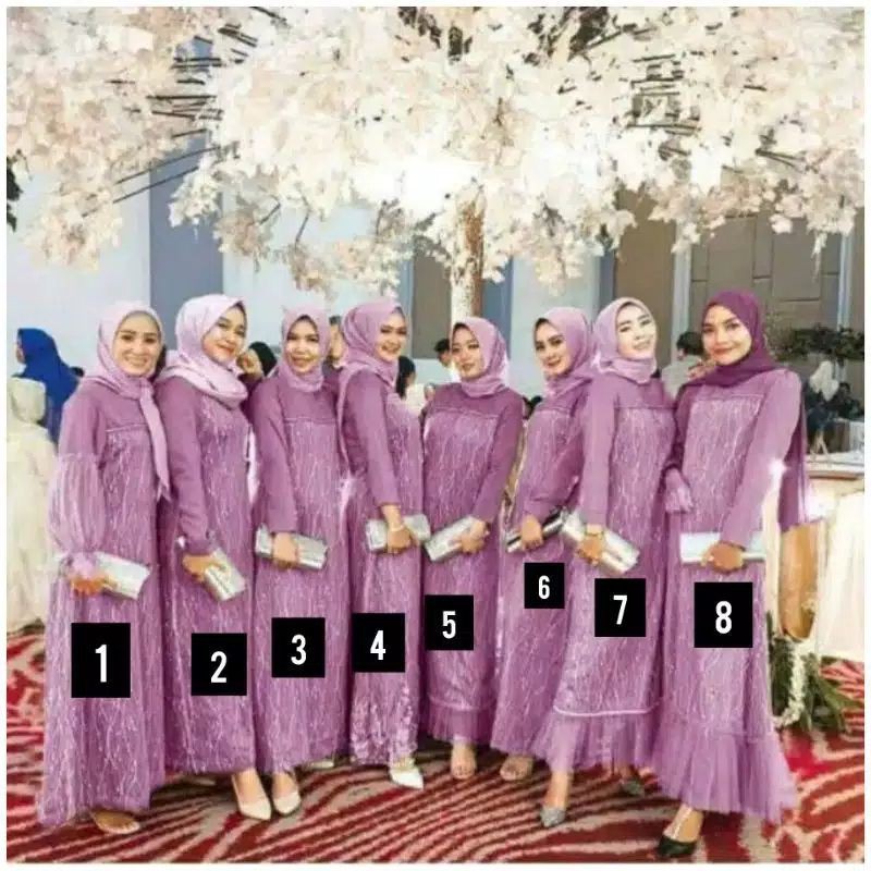GAMIS KONDAGAN / BAJU PESTA / DRESS PESTA NIKAHAN / GAMIS MUSLIM JUMBO/ TERIMA SERAGAMAN BRIDESMAIDS