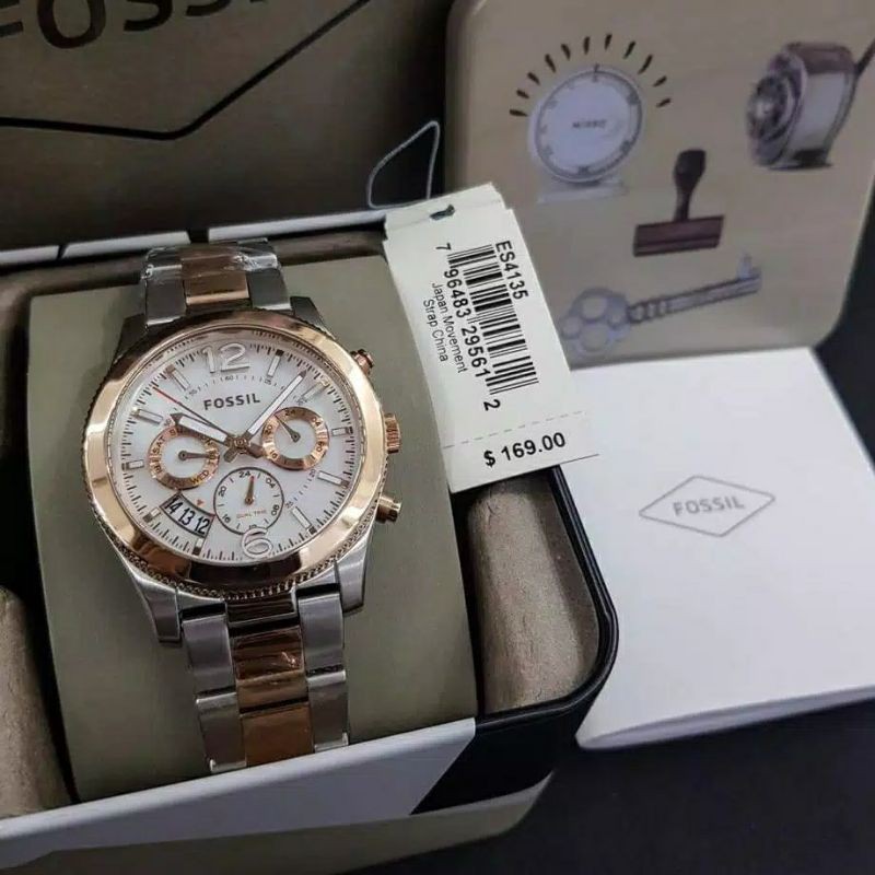 Fossil ES4135 Priginal Jam Tangan Wanita Murah