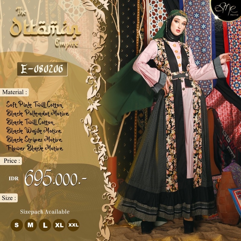 E-080206 | THE OTTOMAN EMPIRE | DISKON GAMIS ESME MEWAH TERBARU