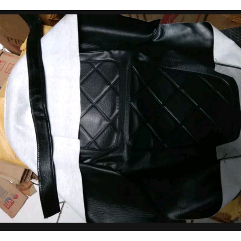 cover kulit krakap lapis jok sadel kawasaki binter merzy cdi kz200 mercy