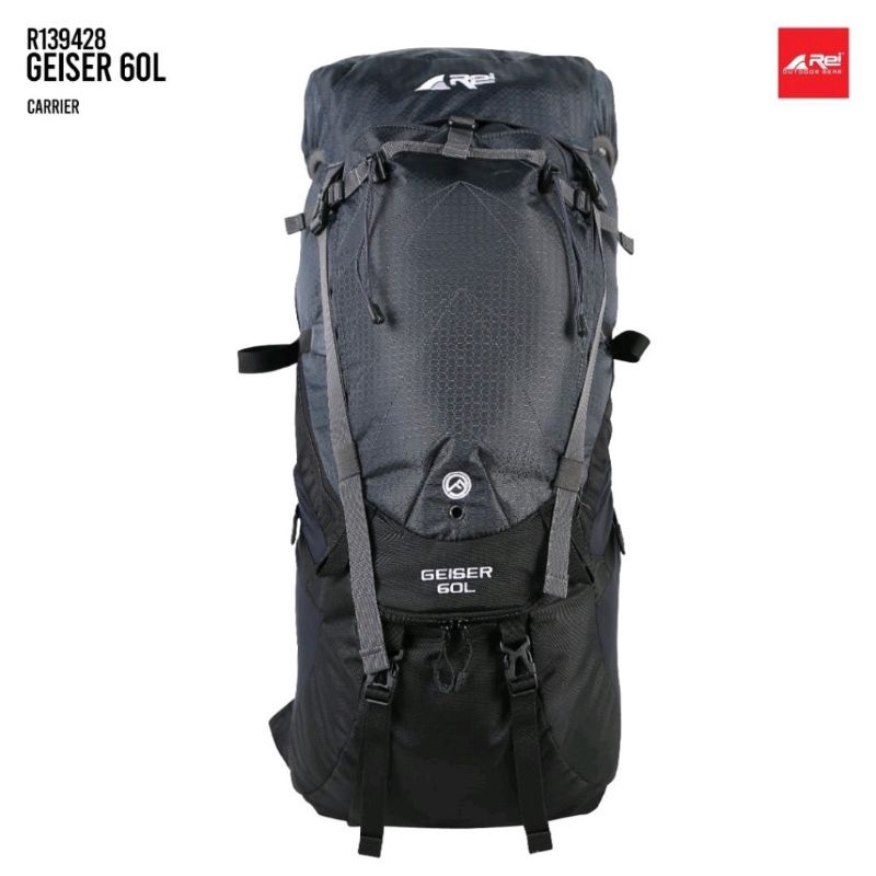 Tas Carrier Rei Geiser 60L Original+Raincover