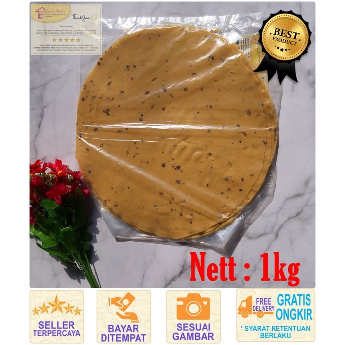 

MURAH Papad Solo Big / Kerupuk India / 1kg