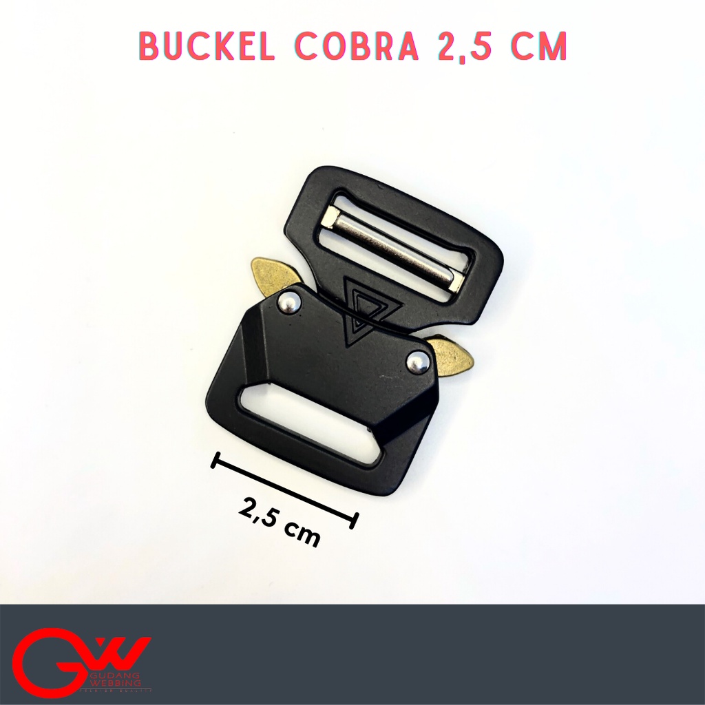 buckle cobra tactical 2,5 cm / selot besi 2,5 cm / COBRA 2,5 CM BESI