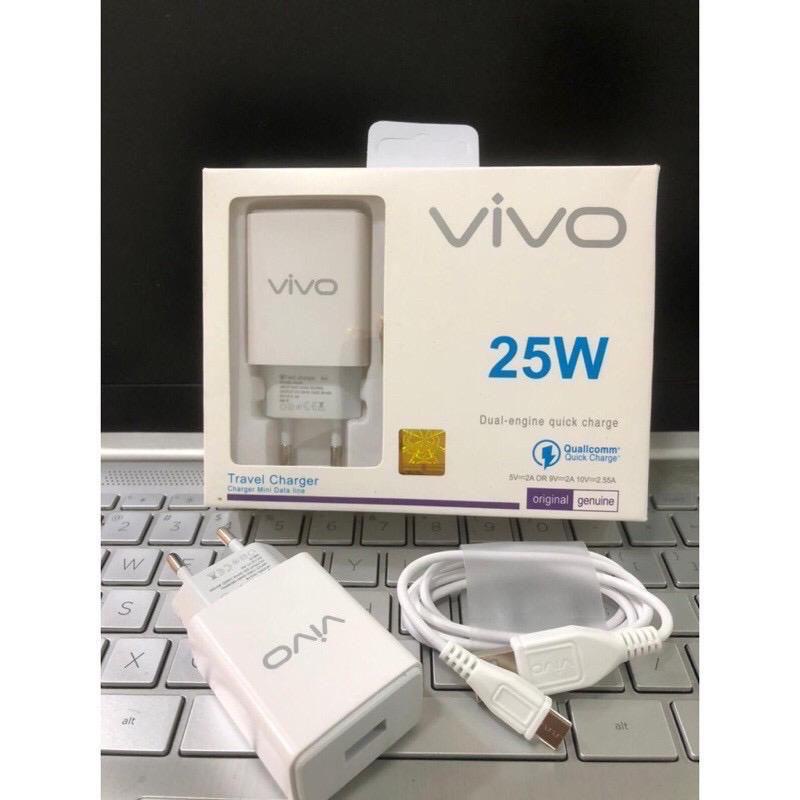 [SO] Tc Travel Charger Vivo 25W Qualcom Micro Usb &amp; Type C Original