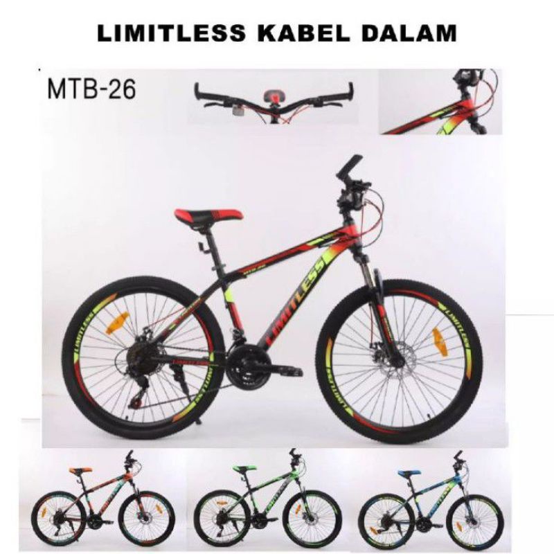 MTB SEPEDA GUNUNG 26 INCH LIMITLESS 21 SP STEEL
