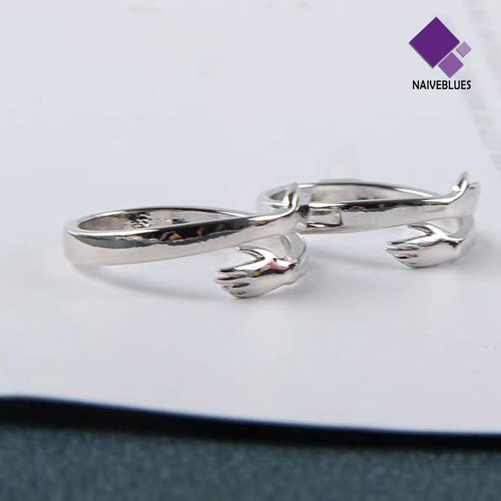 Cincin Model Terbuka Adjustable Desain Hati Untuk Pernikahan