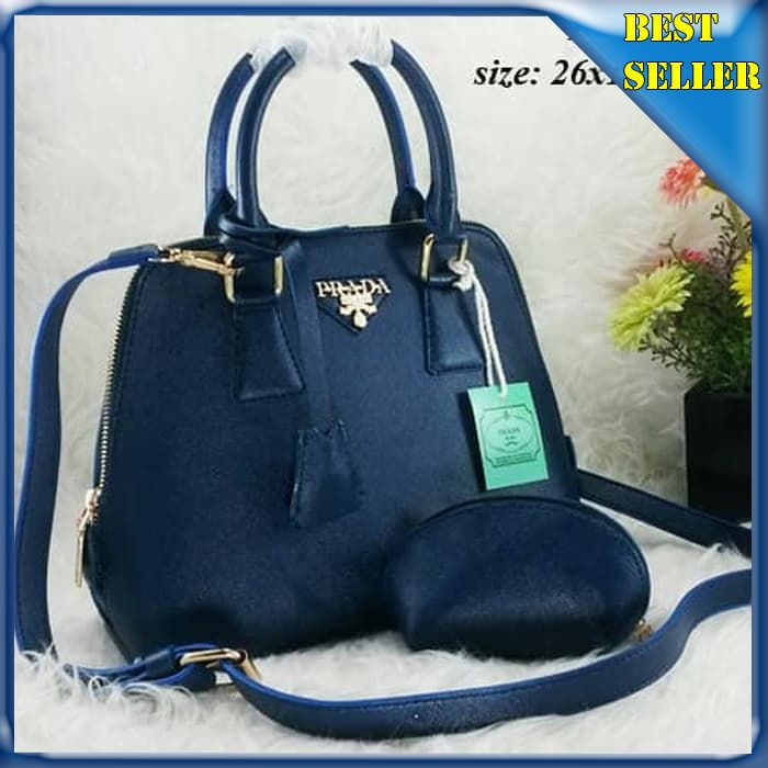 tas wanita prada alma set dompet