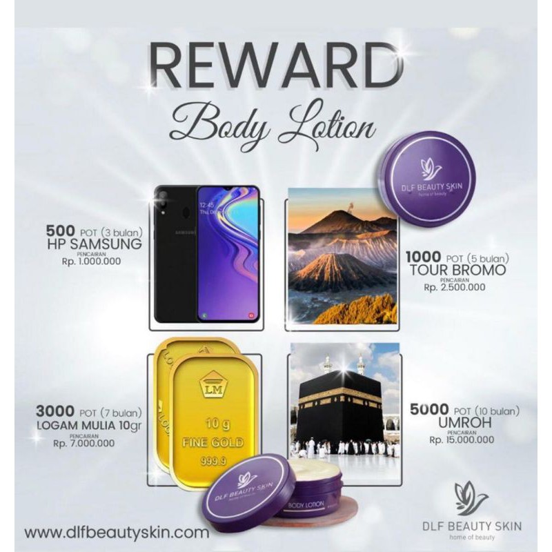 BODY LOTION DLF BEAUTY SKIN