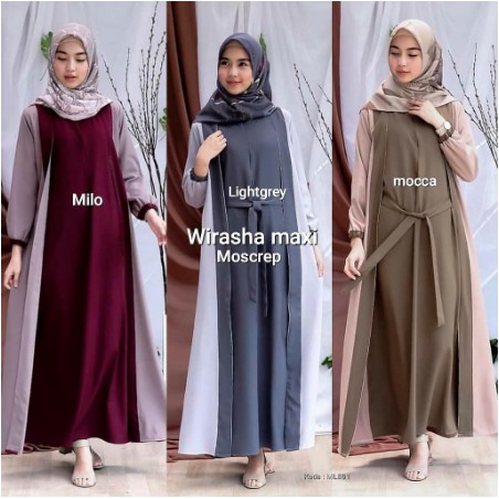 TRAND TERBARU 2021 GAMIS REMAJA ANAYA NADIN Olala Maxi Size S M L XL01 / Aina Remple Maxi / Moscrepe