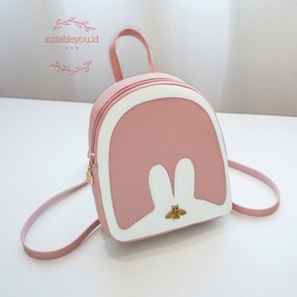 TJJ550 Tas Ransel Wanita Little Bee Backpack Anak Perempuan Bag Fashion