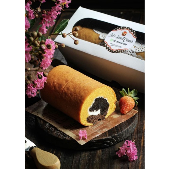 

Roll Cake/Bolu Gulung 3 Rasa uk. 28cm Homemade