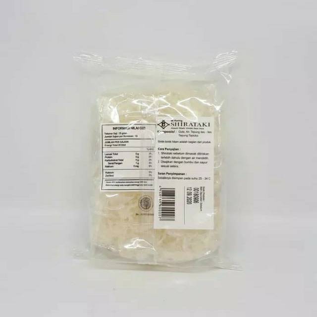 Dry Shirataki Mie Kering 250gr