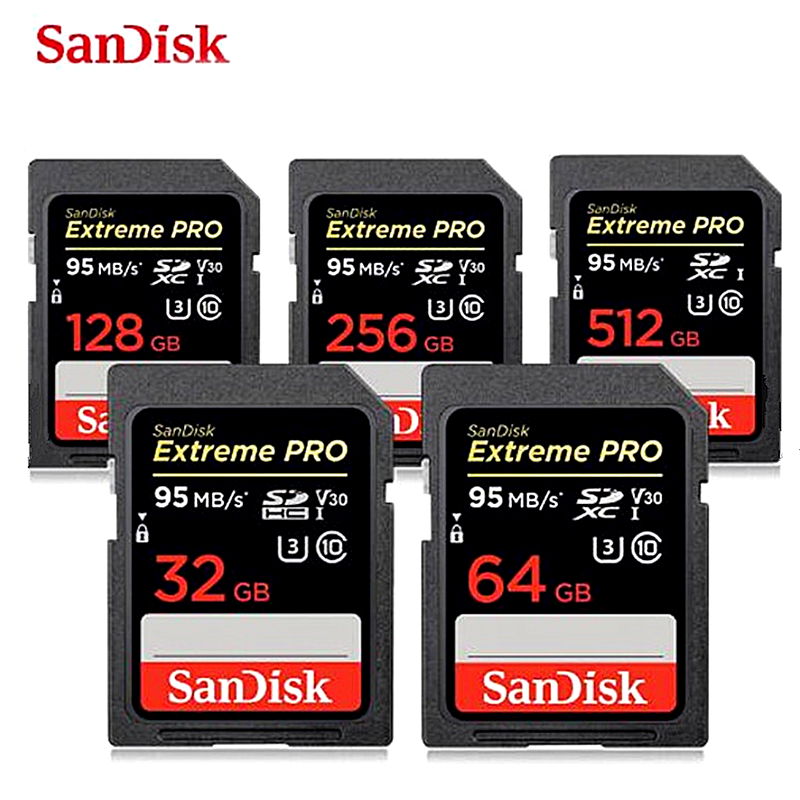 SanDisk Extreme PRO 16GB 32GB 64GB 128GB 256GB SDXC Memory