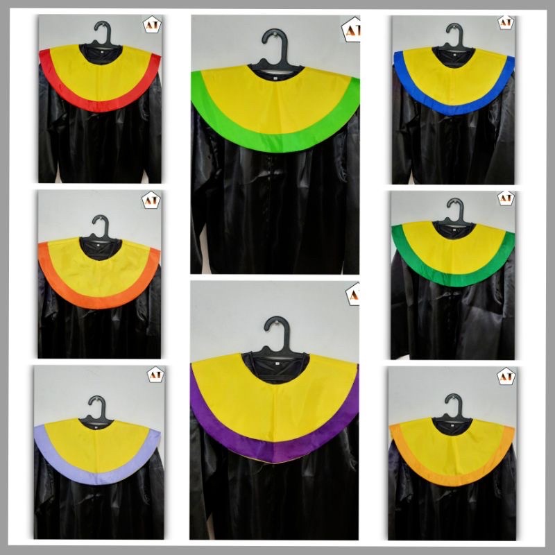 Jubah, sleber, dan topi wisuda