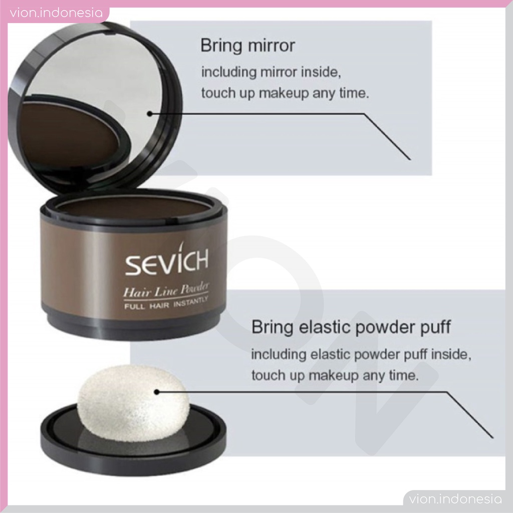 KACHI - SEVICH Hair Shadow Concealer Hair Line Corrector Powder Penyamar SE001