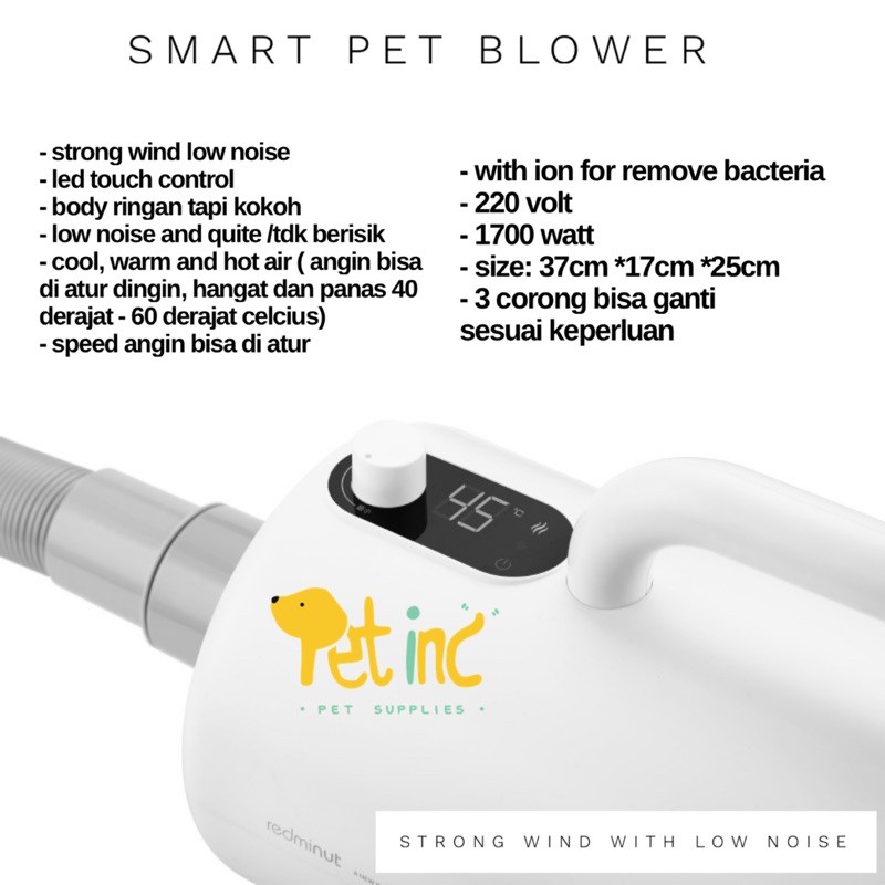 Smart pet blower