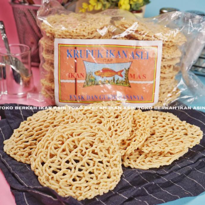 

KRUPUK MIE IKAN ASLI TENGGIRI CAP IKAN MAS / KERUPUK