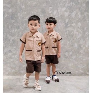 SAOIRSE'S Seragam Pramuka - Setelan Pramuka Anak Balita Toddler Perempuan Laki Laki  Cosplay 1-7Th