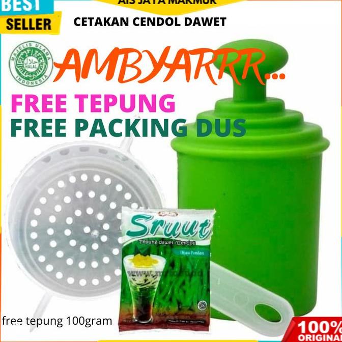 #####] Cetakan cendol/dawet sruut free tepung cendol sruut