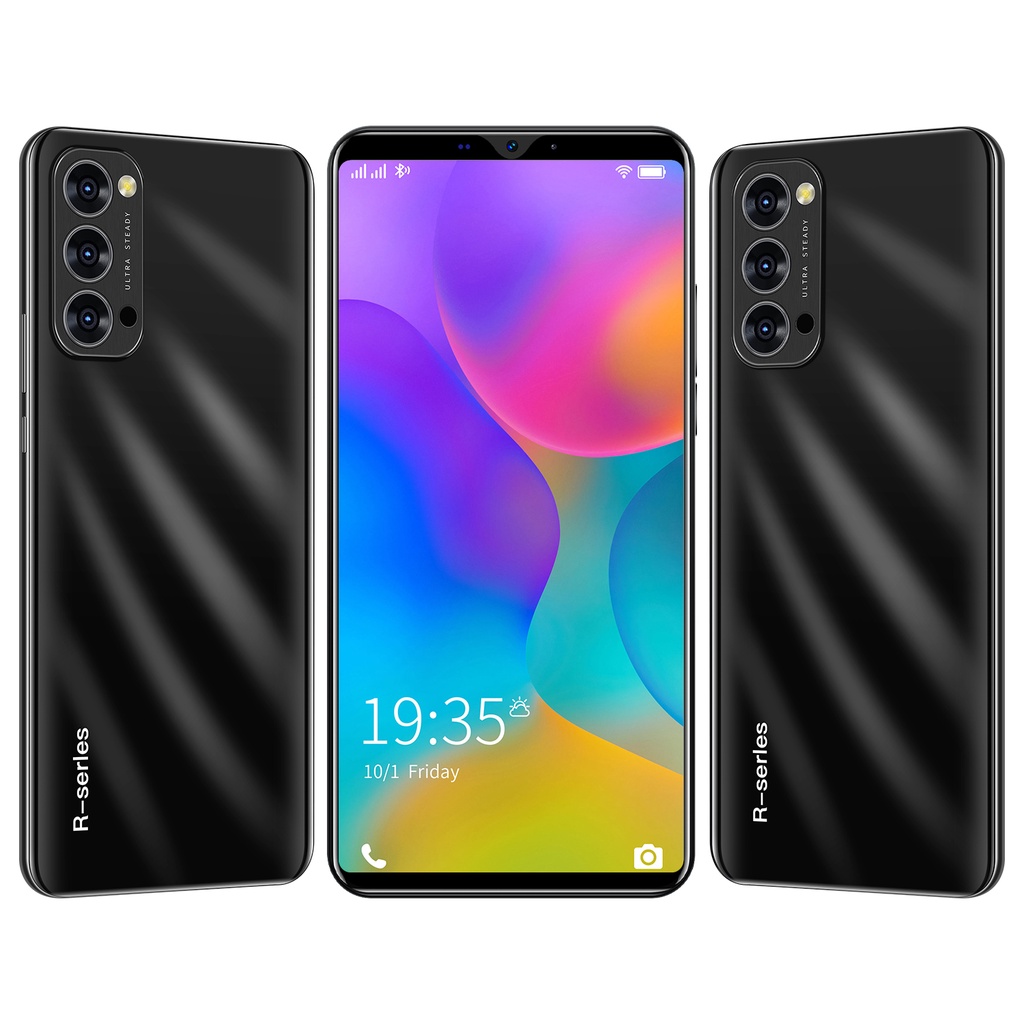 [handphone murah] hp android termurah  Rino 4 Pro 5.8inch FHD ram 6GB+rom 128GB hp 5g kredit hp cicilan murah gratis ongkir min 0 hp 500 ribuan hp murah cuci gudang-Black5.0