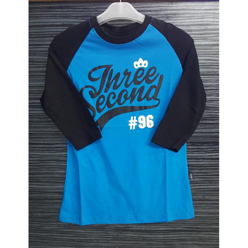KAOS RAGLAN REGLAN WANITA 3/4 3SECOND X GREENLIGHT ORIGINAL BM
