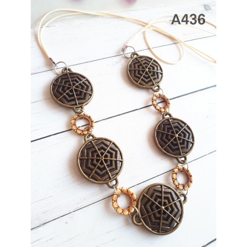 Kalung Etnik 436 Kalung Hijab Tali Panjang Aksesoris Kalung