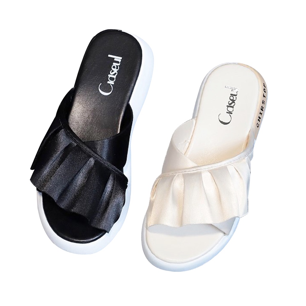 Sandal Wanita Import Ala Korean Fashion Sendal Casual Cewek Murah Kekinian SD-044