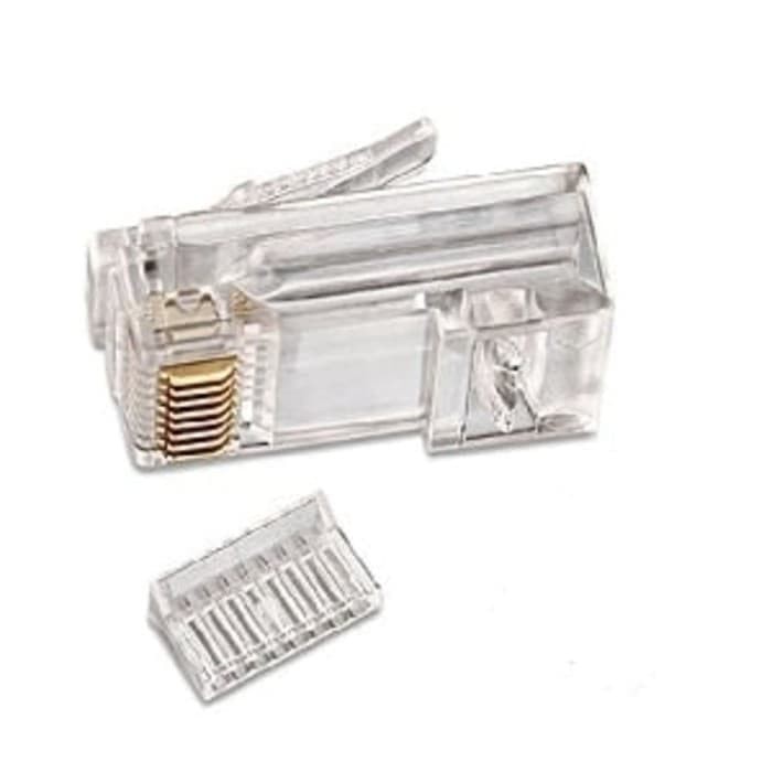 Konektor RJ45 BELDEN Modular Plug UTP Cat.6 AP700008 ASLI | Cat6 isi 50 pcs untuk kabel LAN