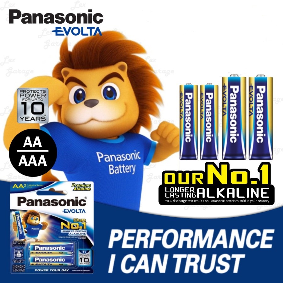 Baterai Batre Alkaline AA A2 Panasonic Evolta Premium Battery - AA