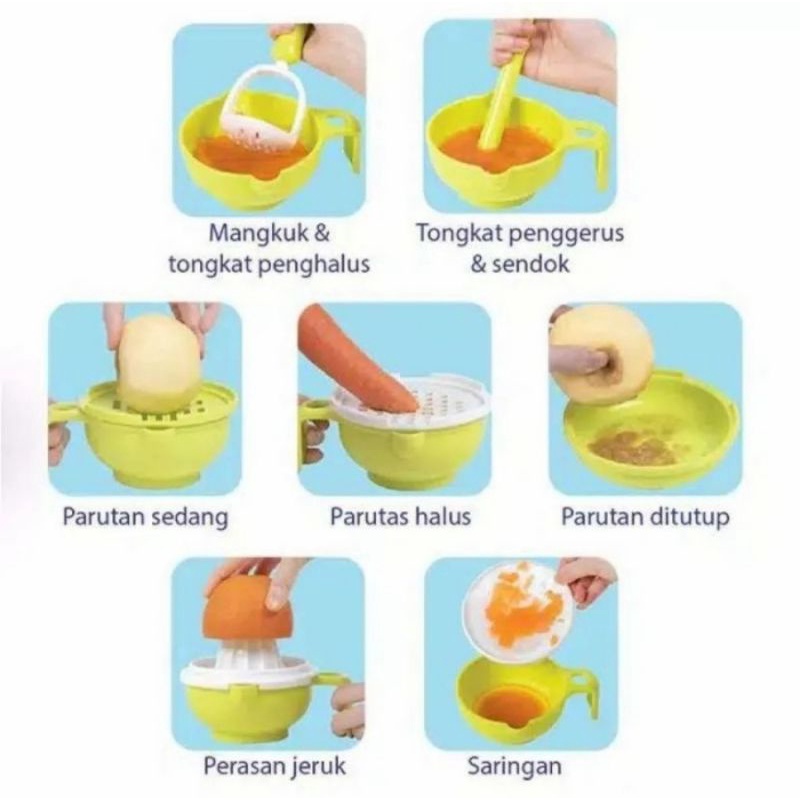 Baby Safe Multi Food Grinding Set/Alat Penghalus Makanan Bayi