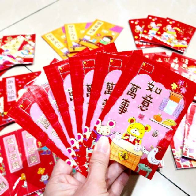 Angpao Imlek Murah Kartun Jepang Ampao Grosir Tahun Baru Imlek Angpao Lusinan Chibi Maruko Chan