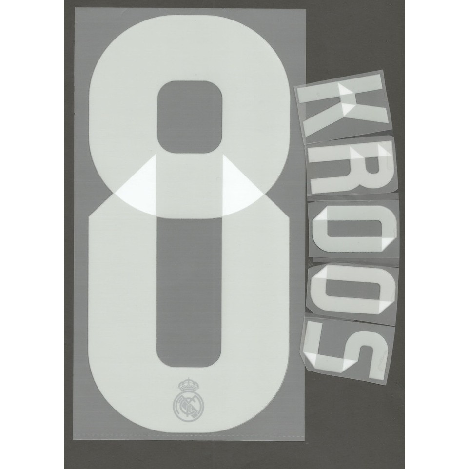 Real Madrid 2014-15 Away / 3rd. KROOS. Original Nameset for jersey.