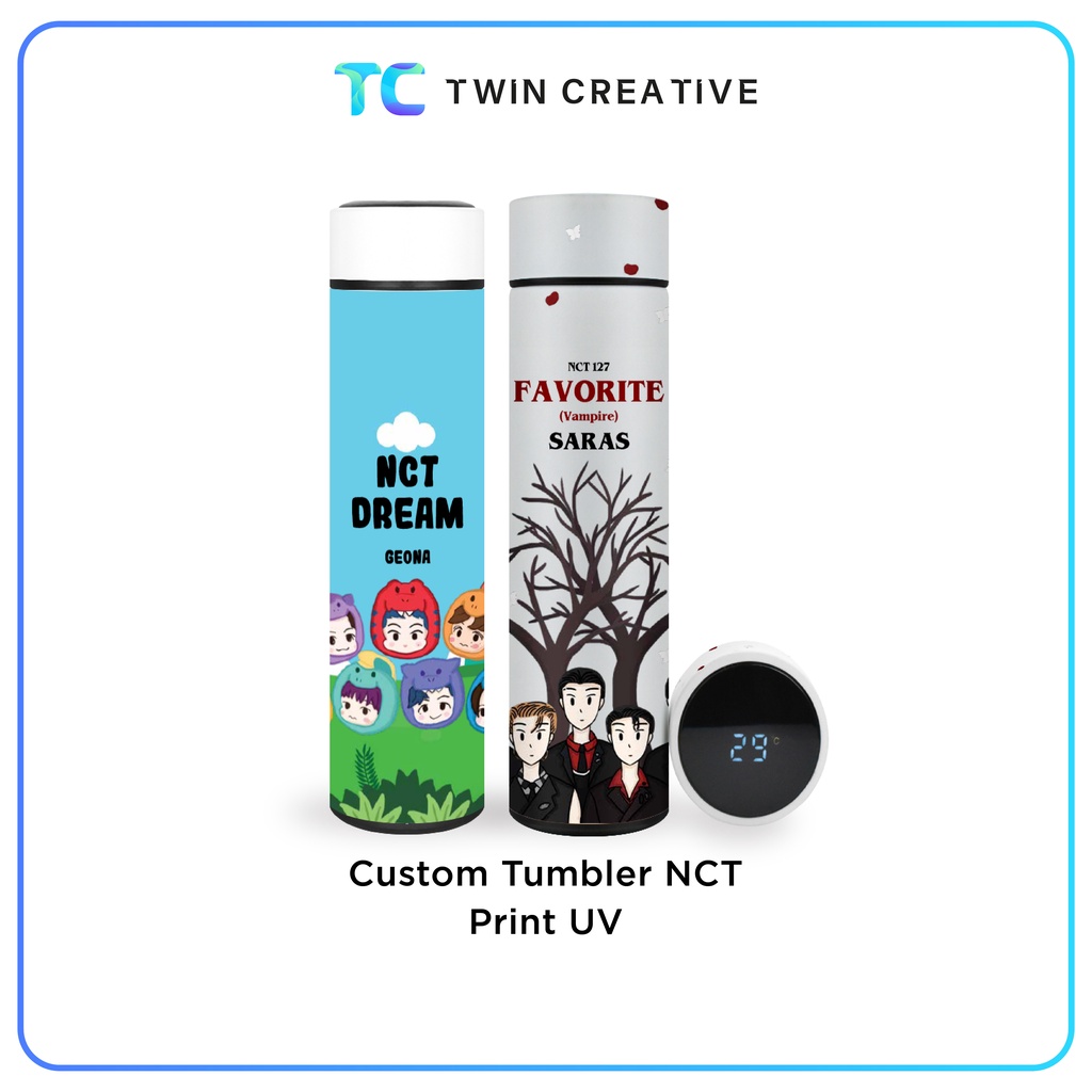 Tumbler NCT Custom Botol Minum Korea NCTZen Termos Digital 500ml - Tumbler NCT