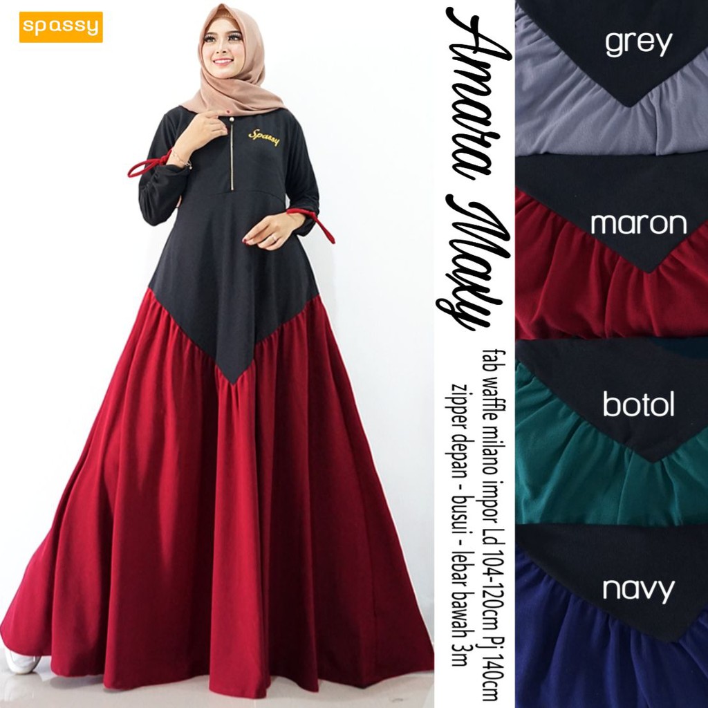 Amara Dress By Spassy | Suplier Hijab Solo | Grosir