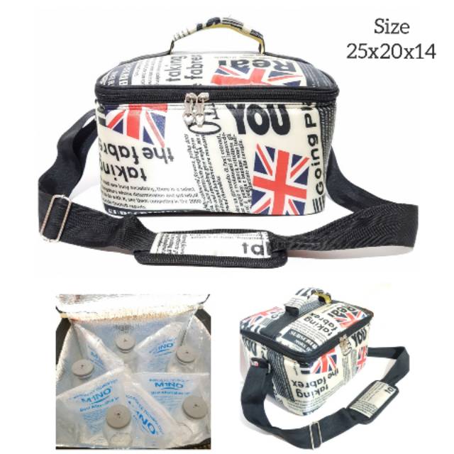 Insulated Cooler Bag / Lunch Bag Foil / TAS PENDINGIN SUSU / TAS BAYI DIAPERS BABYBAG