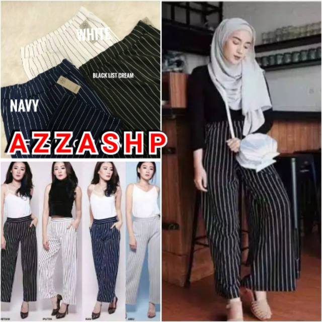 BISA COD/CELANA KULOT SALUR PANJANG BAHAN SCUBA
