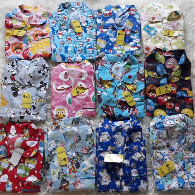 KONVEKSI PIYAMA KATUN CATRA ANAk 1-5 TAHUN