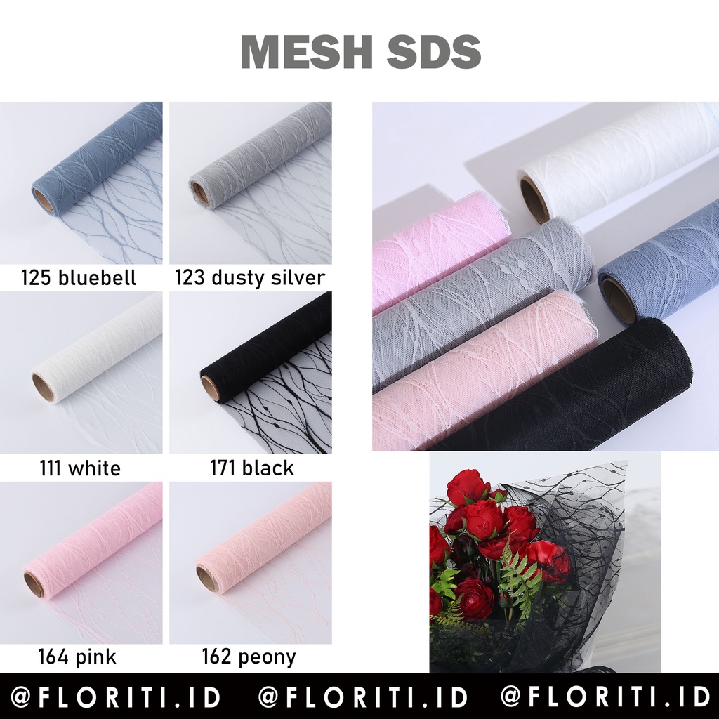 

(Rol) Mesh/Jaring Buket Flower Wrapping Motif