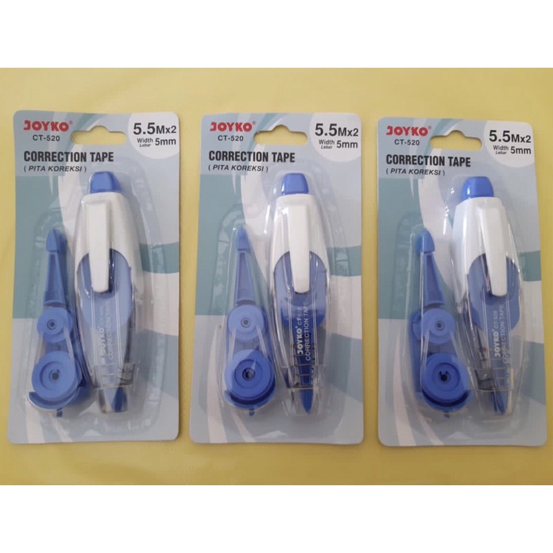 

Tipex Joyko CT-520 + FREE Refill/Correction Tape/Tipe X/Stipo/Tip Ex Pita/Koreksi/Penghapus/Tip-Ex