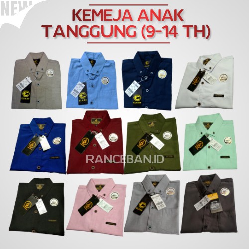 HEM ANAK LAKI LAKI TANGGUNG KEMEJA ANAK TANGGUNG BAJU KEMEJA ANAK LAKI LAKI POLOS LENGAN PENDEK