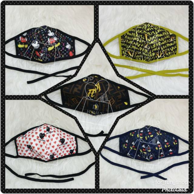 Masker Cotton HIJAB Premium Motif