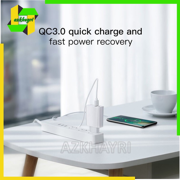 KEPALA CHARGER BASEUS QUICK CHARGER QC3.0 / 4.0 TYPE-C + USB 30W PD 5A