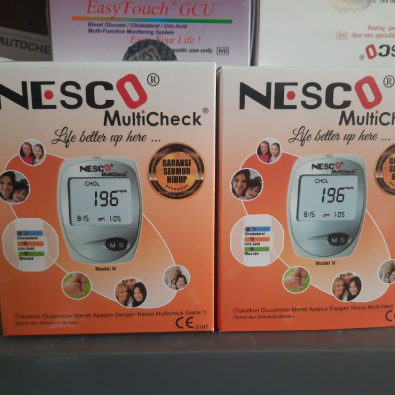 Alat Nesco Multicheck GCU 3in1 Gula Darah,Asam urat dan Kolesterol