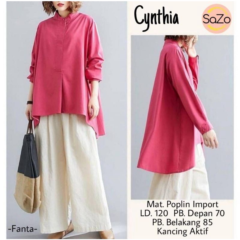 CYNTHIA BLOUSE WANITA TERBARU BY SAZO