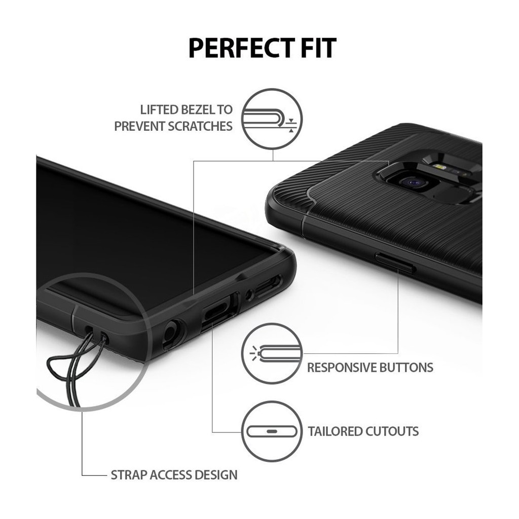 TERLARIS  Original Ringke Rearth Onyx Case Samsung Galaxy S9 & S9 Plus - Spigen  TERLARIS