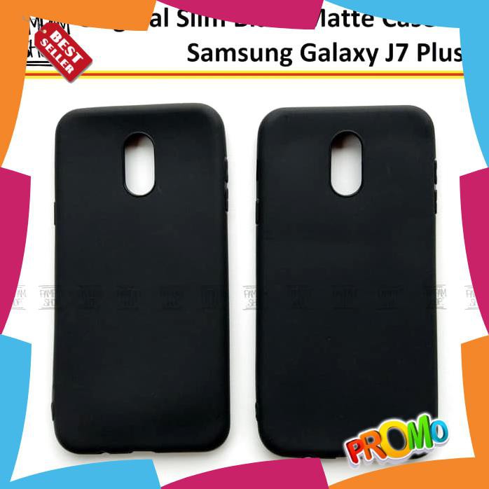 【CASING HP】 SLIM BLACK MATTE SAMSUNG J7+ J7 PLUS C710