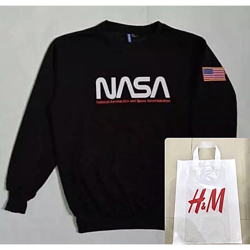 crewneck nasa original hnm h&m hoodie branded thrift thrifting thriftshop