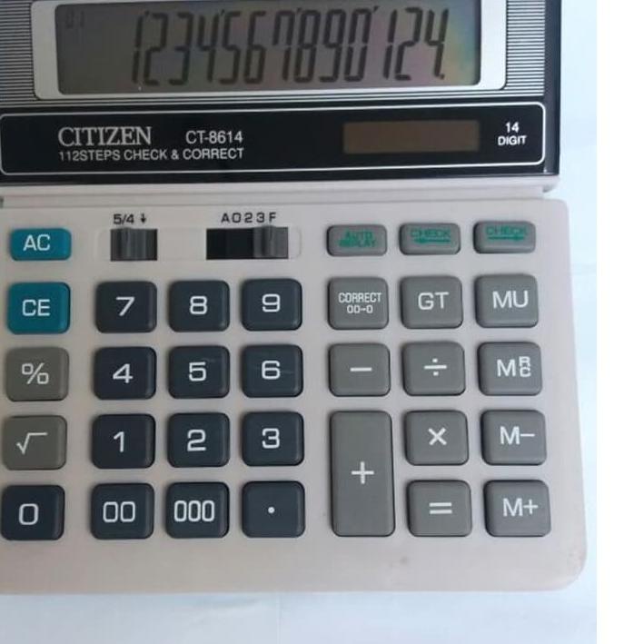 

Recomend Kalkulator Dagang 14 Digit Citizen CT-8614