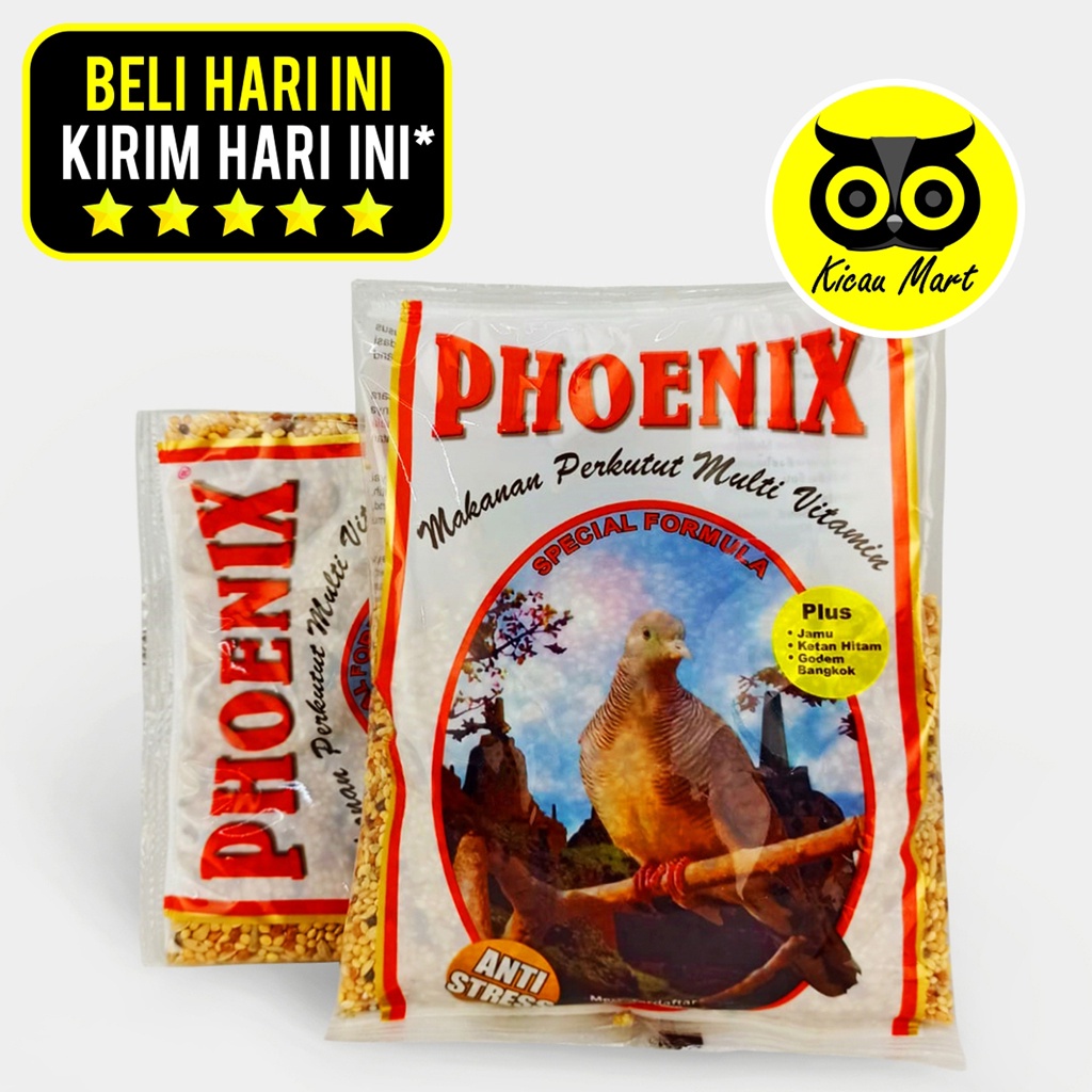 PAKAN MAKANAN HARIAN BURUNG PERKUTUT PHOENIX PERKUTUT DERKUKU TEKUKUR KEMASAN PLASTIK MIX BIJI MILET GODEM KETAN HITAM JAMU MADU BIJIAN MULTIVITAMIN PHOENIX MVPKT